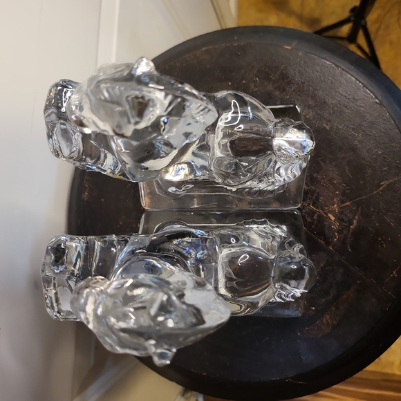 L E Smith ca 1940 Glass Horse Bookends 7.5" - Picture 7 of 10